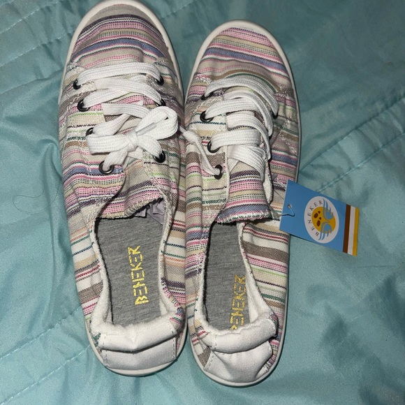 Beneker Slip On Casual Loafer Lace Up Sneakers - Picture 2 of 4